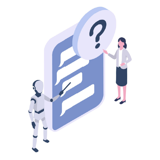 AIが学習してるイメージのイラスト