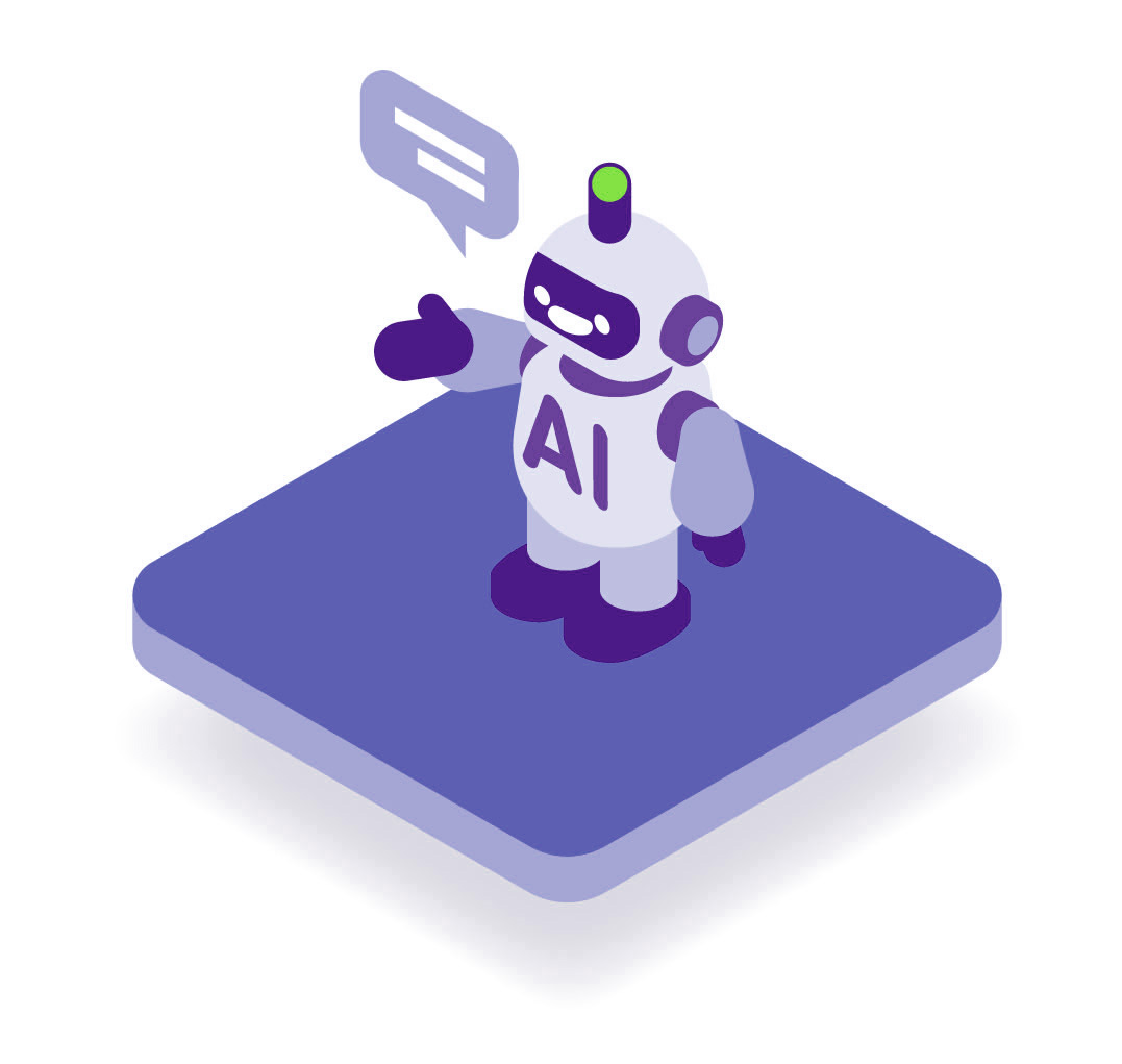 自動応答ロボットのイラスト